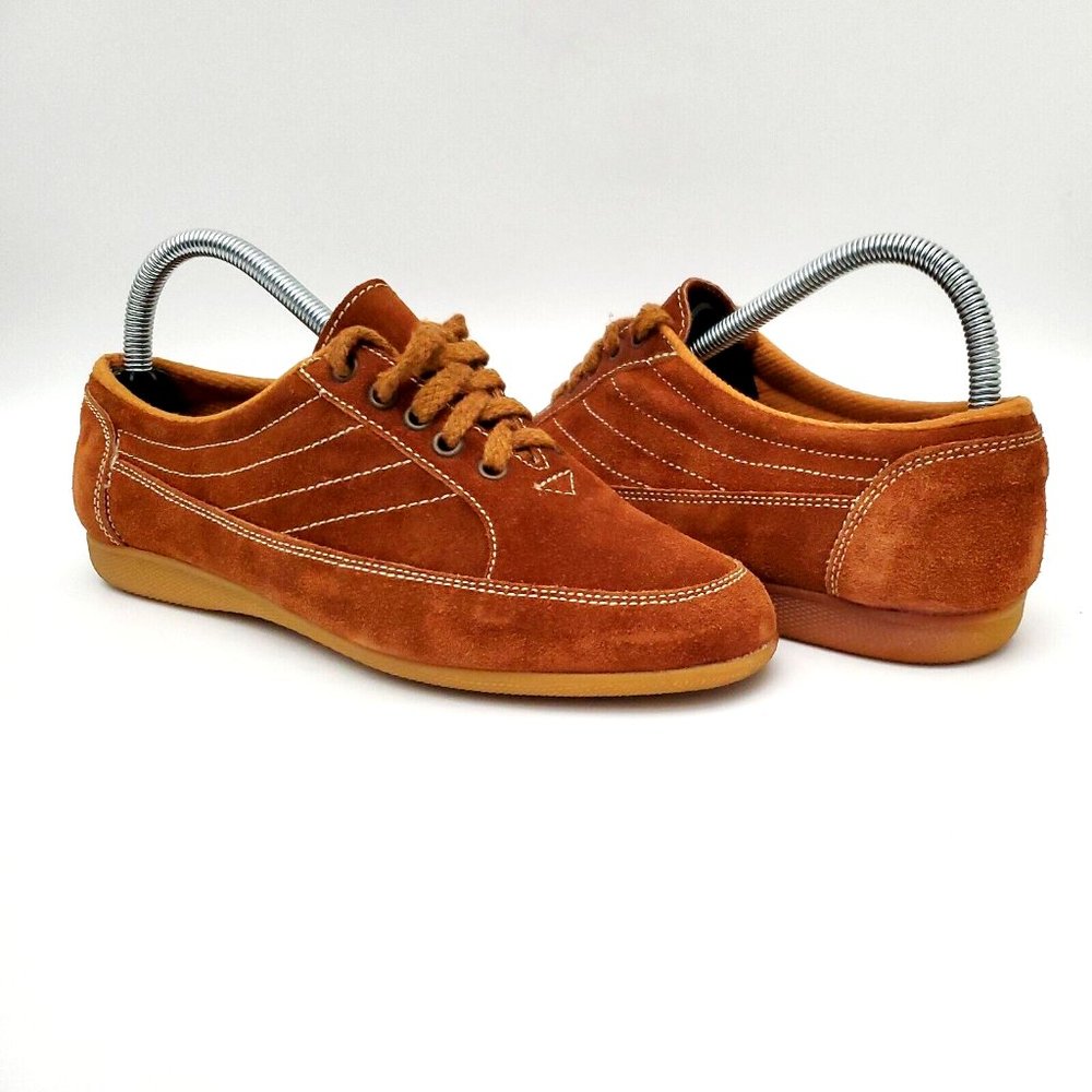 Sugarfoot Shoes Brown Suede Casual Comfort Lace Up Shoes Women's Size 8.5